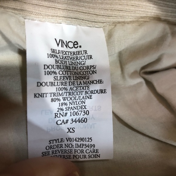 🔥Vince🔥 Paper Leather Drape Jacket!!!!! - Picture 7 of 16